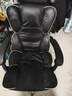 奥伦福特 电脑椅办公椅子电竞椅家用人体工学椅老板椅主播靠背椅皮革转椅 创意工学椅-黑+乳胶【二代升级】 实拍图