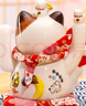 侑家良品 富贵临门招财猫热门商品自动摇手客厅玄关摆件 乔迁礼品 10寸  实拍图