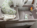 优乐博（ULOP）婴儿床可折叠可移动0-3岁宝宝床多功能婴儿床可升降婴儿拼接床 尿布台婴儿床二合一摇篮摇摇床 一键折叠床豪华款 婴儿用品实用新生儿见面礼物便携折叠婴儿床 实拍图