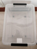 禧天龙塑料衣物收纳箱书籍储物箱65L 透明  1个装 不带轮 实拍图