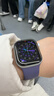 Apple/苹果 【女神节】Watch S11 智能手表GPS款42毫米银色铝金属表壳雾紫色运动型表带S/M 实拍图
