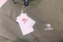 骆驼（CAMEL）长袖圆领套头卫衣男宽松休闲运动打底衫 J13CAYL6063 湖茶绿 XXL 实拍图