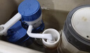 海立通用马桶水箱配件排水阀老式连体抽水坐便器ABS进出冲水阀SJ26蓝 实拍图