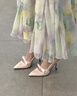 CHARLES&KEITH缎面蝴蝶结尖头高跟凉鞋女生日礼物女神节礼物送女友CK1-60361556 Light Pink浅粉色 35 实拍图