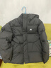 adidas 拒水防泼防风保暖鸭绒羽绒服面包服男女同款阿迪达斯官方   黑色   M 实拍图