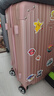 梵地亚行李箱男拉杆箱可登机箱20英寸小型旅行箱密码箱女皮箱子玫瑰金 实拍图