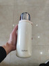 苏泊尔（SUPOR）保温杯316L不锈钢保温水杯子便携男女士学生大容量 杏仁白680ml 实拍图