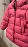 保姆鹅  【风墙】儿童羽绒服宝宝中长款护脸加厚外套保暖童装[NG2664] 石榴粉 110 实拍图