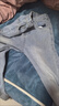 京峋牛仔裤男士秋冬季美式潮牌加绒直筒裤男生复古宽松阔腿休闲长裤子 A62蓝灰色【常规款】 XL 【建议体重130-155斤左右】 实拍图