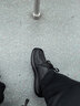 强人商务皮鞋男软面软底羊皮通勤皮鞋透气休闲男鞋 JDA351339 黑色 39 实拍图