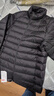 京东京造【air+零压排骨羽绒】轻薄羽绒服男外套冬90鸭绒立领新年曜石黑L 实拍图