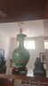傲世景德镇陶瓷器新中式花瓶工艺品客厅摆件酒柜玄关茶室博古架装饰品 豆青釉清荷赏瓶+底座 实拍图