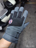 华能麒手套男士秋冬季骑行电动车加绒防风防泼水保暖女士触屏棉滑雪手套 3D弯指男女款-白配黑 【加绒加厚+防风防水+骑行推荐】 实拍图