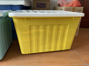 SPACEXPERT 衣物收纳箱特大号塑料整理箱车载储物箱80L黄色 1个装 带轮 实拍图