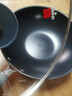 三禾0涂层炒锅无涂层不粘锅钛钢不锈钢电磁炉通用炒菜锅32cmLC32S16 实拍图
