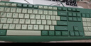 B.O.W航世 K608DL 三模有线蓝牙无线充电键盘 超薄办公家用手机ipad平板笔记本电脑键盘85键 抹茶绿渐变 实拍图