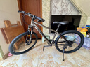 沃雷顿（VORLAD）山地自行车红日300碟刹禧玛诺24速可锁死前叉男士女士通勤单车 灰黑色26*15.5寸（身高150-170） 实拍图