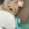 婧麒宝宝拜年服连体衣服冬装夹棉百日宴满月红色新生婴儿过年 米黄色【保暖款】 90cm 实拍图