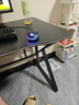 甄严选电脑桌台式电竞桌椅套装组合桌子办公家用桌学习桌书房书桌写字桌 【电竞桌椅套装】黑碳纤维面100*60CM 实拍图