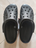 CROCS卡骆驰洞洞鞋贝雅洞洞鞋轻便运动鞋耐磨一脚蹬拖鞋休闲鞋|10126 黑色-001 46 /47(300mm) 实拍图