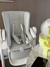 babycare宝宝餐椅6个月以上吃饭可折叠儿童座椅可移动婴儿成长椅 贝壳白 实拍图