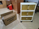 纳份爱加厚收纳柜衣物衣服储物柜免安装客厅玩具零食柜子卧室飘窗整理箱 43cm面宽 【茶透色】折叠免安装 3层 【性价比热销榜单】 实拍图