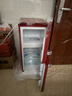 志高复古冰箱小型大容量家用租房电冰箱 化妆品网红冰箱冷藏冷冻一级能效小冰箱节能省电 【中国红】102L复古冰箱【7档调温 轻奢韵味】 实拍图