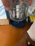 绞肉机小型打蒜器家用绞蒜切蒜器多功能辅食料理机电动蒜泥神器蒜蓉机自动切菜机压蒜器 蓝色-玻璃杯 0.26L 4页刀 实拍图
