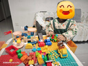 费乐（FEELO）兼容乐高大颗粒拼装儿童玩具生日礼物男女孩积木桌100105百变汽车 实拍图