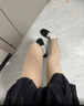 小野和子【杨幂同款】光腿神器双层丝袜女秋冬季加绒保暖肉色打底裤连裤袜 实拍图
