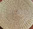 倾沫蒲团坐垫 瑜伽坐垫传统草编蒲团圆形榻榻米阳台茶道藤编地板坐垫 直径40厘米 蒲草原色_高6厘米_ 实拍图