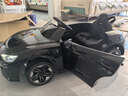 星辰皓奥迪儿童电动车四驱汽车遥控四轮宝宝玩具车可坐人童车RSGT 黑色+四驱+遥控+摇摆+皮座+软轮 实拍图