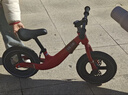 飞鸽儿童平衡车1-3-6岁男女小孩滑行无脚踏自行车宝宝两轮滑步车礼物 12寸镁合金一体充气轮【中国红】 实拍图