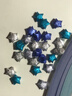 离草星星折纸幸运星手工彩纸 叠许愿星纸条送同学朋友DIY纸条 渐变蓝色闪粉款 儿童礼物 520张 实拍图