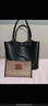 蔻驰（COACH）【礼物】经典标志DAY 暗扣托特包单肩包大容量复古斜挎包春季女包 B4/黑色 实拍图