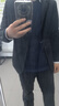 罗蒙旗舰店高档定制休闲西服套装男士正装春秋商务小西装结婚礼服外套 黑色单西服 XL 码(推荐121-140斤) 实拍图