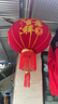 2026新款大红灯笼元宵节门口阳台中国风宫灯过新年户外装挂饰吊灯 80#全家福-对 实拍图