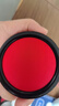 得力（deli）【超级爆款】φ70mm圆形塑壳快干印台印泥 财务办公用品  红色9868（新老混发） 实拍图