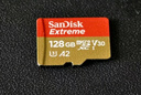 闪迪（SanDisk）128GB TF(MicroSD)内存卡 4K极速金卡A2 V30 U3行车记录仪 运动相机无人机 监控存储卡 读190MB/s 实拍图