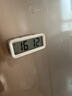 MUJI数字钟 家用电子时钟 桌面时钟 白色 小 实拍图