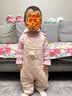乖奇熊婴幼儿背带裤秋冬季夹丝保暖连体长裤抑菌宝宝外穿裤子蓄热 实拍图