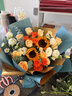 艾斯维娜鲜花速递向日葵混搭花束生日礼物全国同城配送 向日葵香槟韩式花束 实拍图