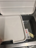 橱明星带锁密码箱隐私文件家用密码保险箱小型大容量贵重物品保管收纳盒 中号16L白灰【四位密码+带隔层】 实拍图