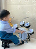 飒望【德国】架子鼓家用练习初学者入门3-10岁男女孩儿童玩具生日礼物 【黑色大号】5鼓带地通鼓耐用鼓膜 儿童玩具乐器架子鼓六一儿童节生日礼物 实拍图