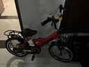 奥仕龙 儿童自行车3-4-5-6-7-8岁小孩单车宝宝脚踏单车男女孩小学生童车 【升级款红】旗舰版+加宽闪光轮 16寸 适合100-120cm 实拍图
