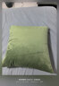 京东京造棉花糖抱枕 超柔棉棉绒沙发床头客厅办公室腰靠枕垫苔藓绿45x45cm 实拍图
