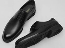 金利来（Goldlion）男鞋正装商务休闲鞋舒适轻质透气时尚皮鞋58083057101A黑39码 实拍图