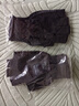 【已售10万 】手套骑行骑自行车半指防滑快递外卖钓鱼男女可触屏 漏五指手套2双【黑色】 均码 实拍图