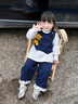 G.duck小黄鸭童装女童春秋款套装2026新款儿童女孩宝宝秋季秋装早秋衣服 图片色三件套 120 (建议105-115cm 4-5.2周岁) 实拍图