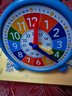 猫太子【明星推荐】钟表钟面模型两针三针联动儿童数学教具一二三年级小学生认识时间闹钟钟点学习文具蓝 实拍图